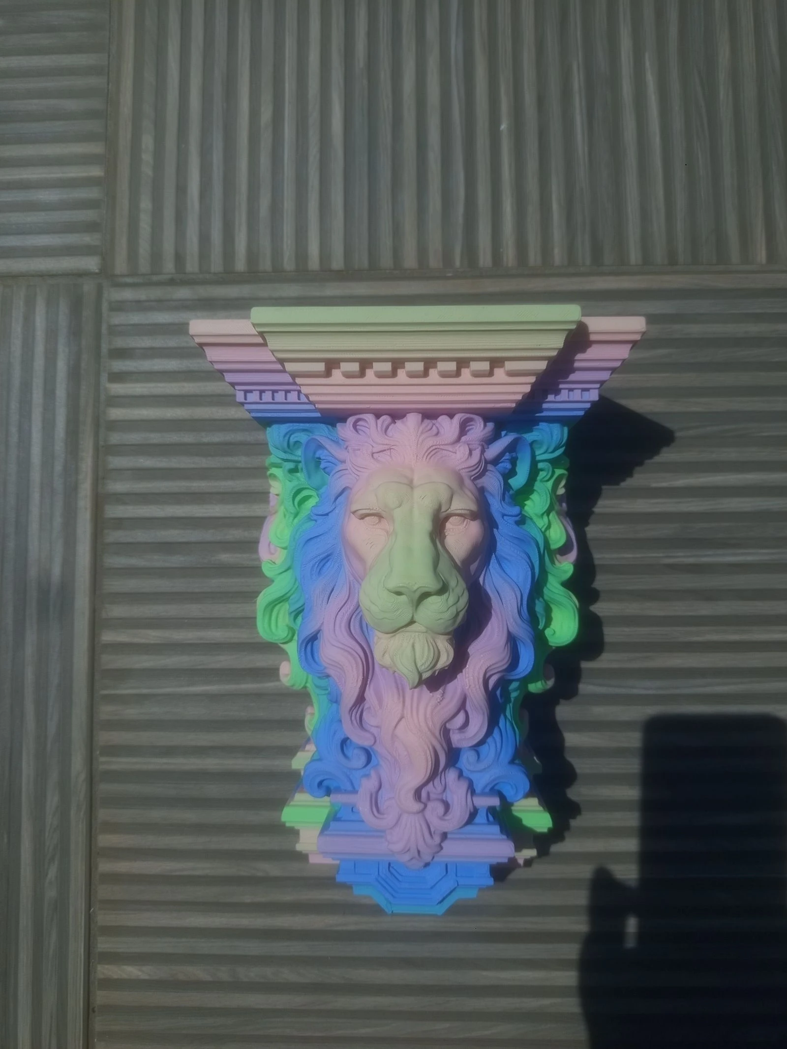 Multicolor tete de lion matte effect decoration❤️‍⚡️💛 – photo 3